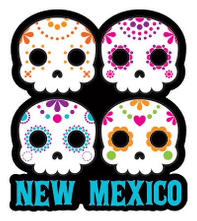 NM Sugar Skull Stack Sm Sticker
