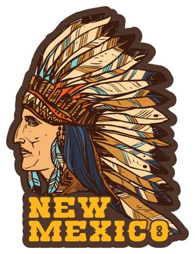 NM Native American Sm Sticker