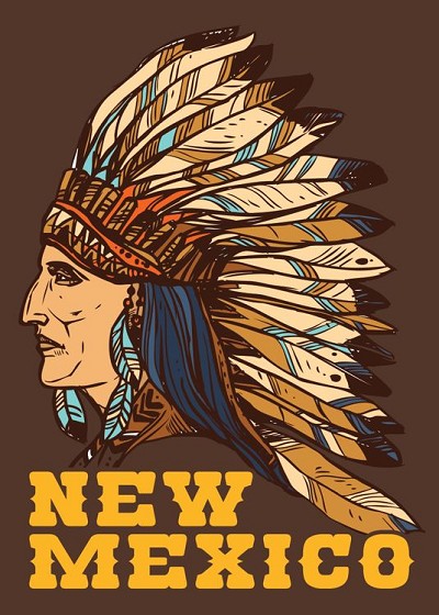 NM Native American Small Sticker