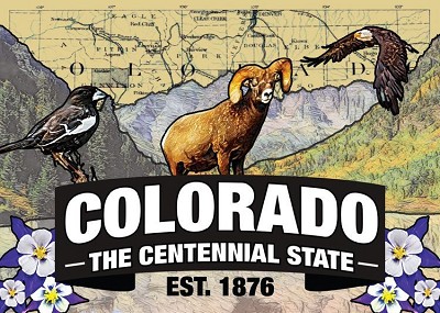 Colorado Centennial State Sm Sticker