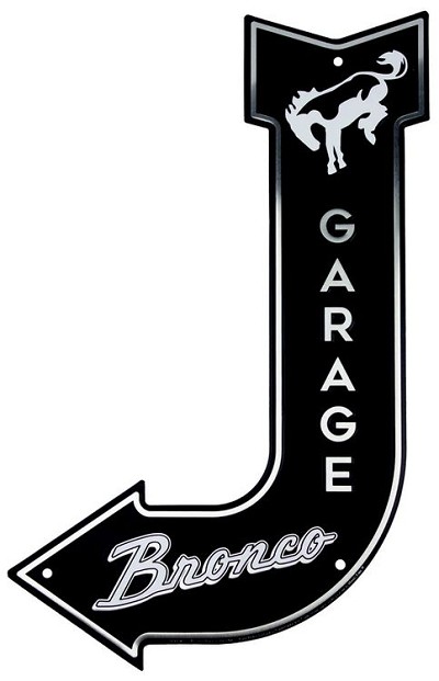 Ford Bronco Bent Arrow Die Cut Sign