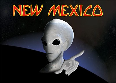 Alien New Mexico Magnet