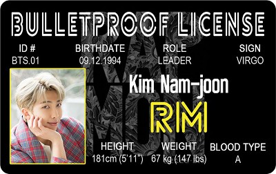 BTS - RM ID