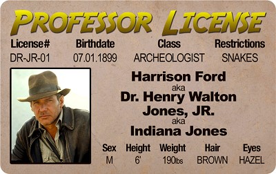 Harrison Ford - Indiana Jones ID