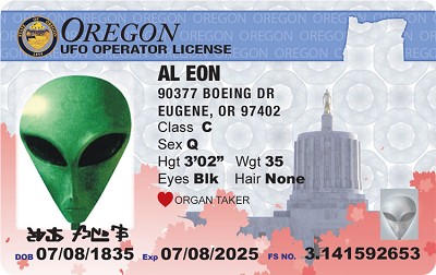 Oregon Alien ID