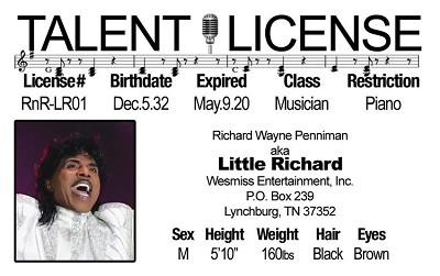 Little Richard Driver's License