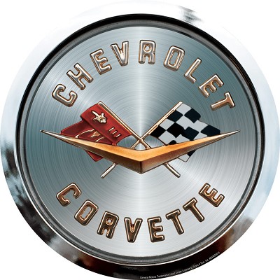 Chevy Corvette Gas Cap12 inch Round Sign