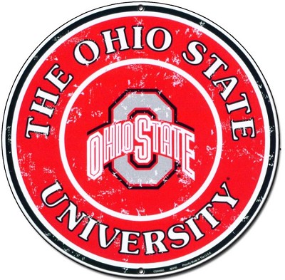 Ohio State University 24 inch Large Round Sign