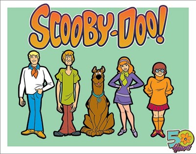 Scooby Doo - Cast Metal Tin Sign