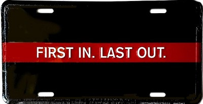 First In, Last Out License Plate