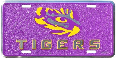 Louisiana State Tigers Mosaic License Plate