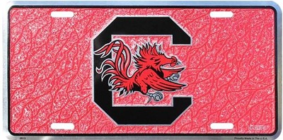 South Carolina Gamecocks Mosaic License Plate