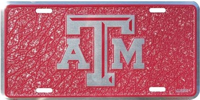 Texas A&M Mosaic License Plate