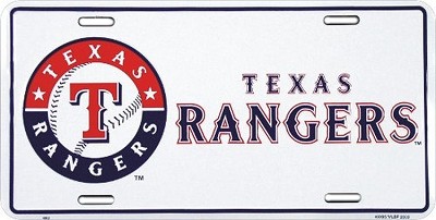 Texas Rangers License Plate