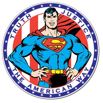 Superman - Truth Round Sign