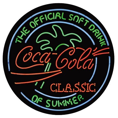 Coke Neon Round Sign