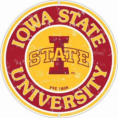 Iowa State Cyclones Round Sign