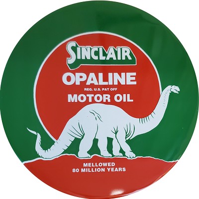 Sinclair Dinosaur Motor Oil Round Sign