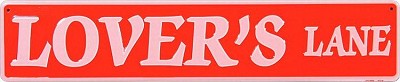 Lovers Lane Street Sign