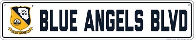 Navy Blue Angels Blvd Street Sign