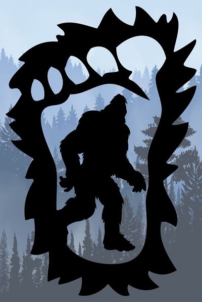 Sasquatch Footprint Large Sticker