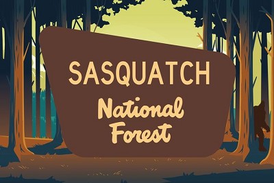 Sasquatch National Forest Large Sticker